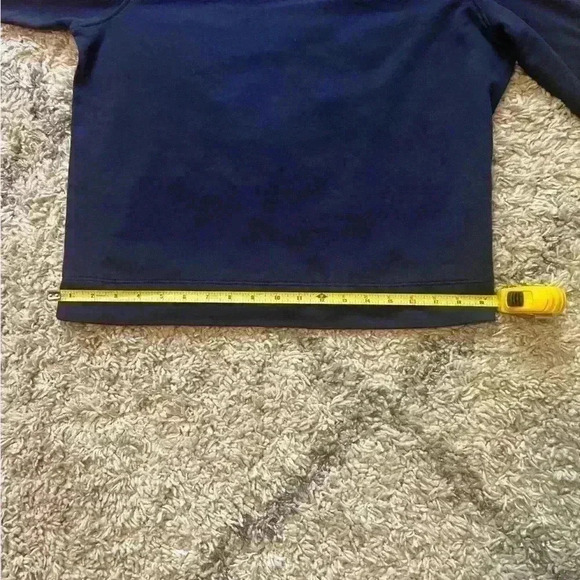 LOFT size large unique sweat shirt in dark blue color. Love the shoulders (C118) - Picture 10 of 10